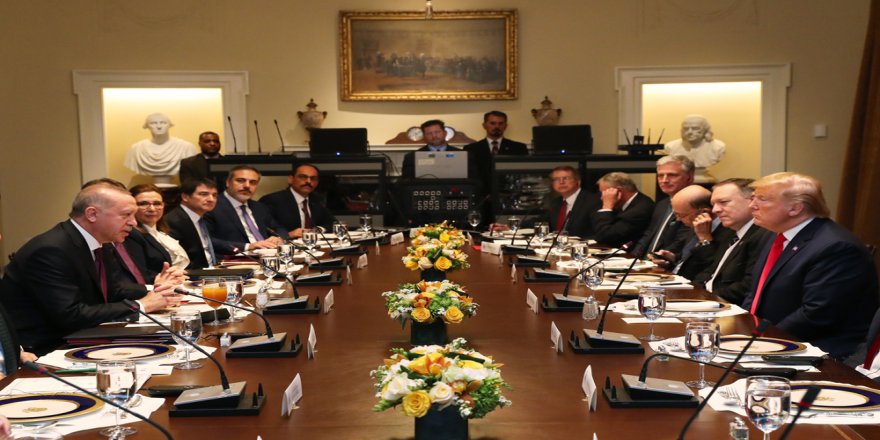 Erdoğan Ve Trump Çalışma Yemeğinde