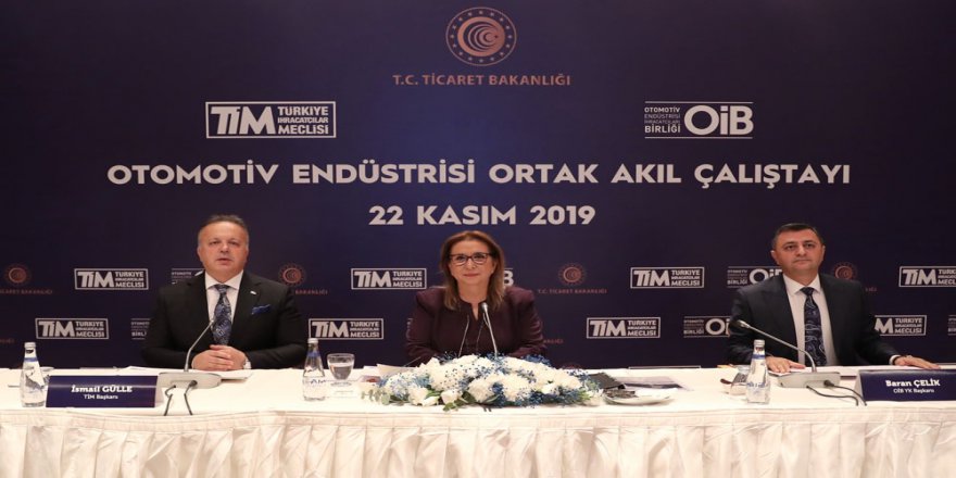 Ticaret Bakanı Pekcan Otomotiv Sektörünün Temsilcileriyle Bir Araya Geldi