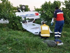 FLASH; Tarsus'ta Uçak Düştü !