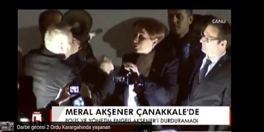 MERAL AKŞENER TOPLANTISINI POLİS BASTI
