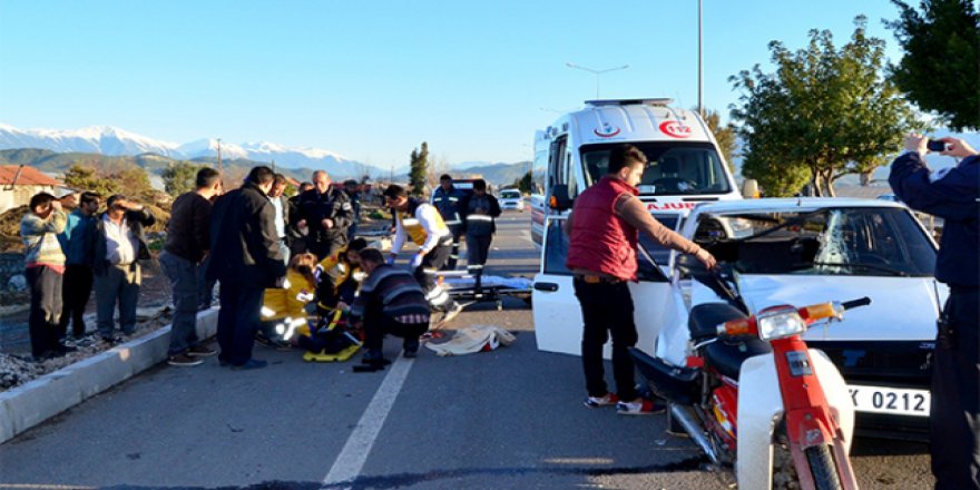 ANTALYA'DA TRAFİK KAZASI: 1 ÖLÜ, 3 YARALI