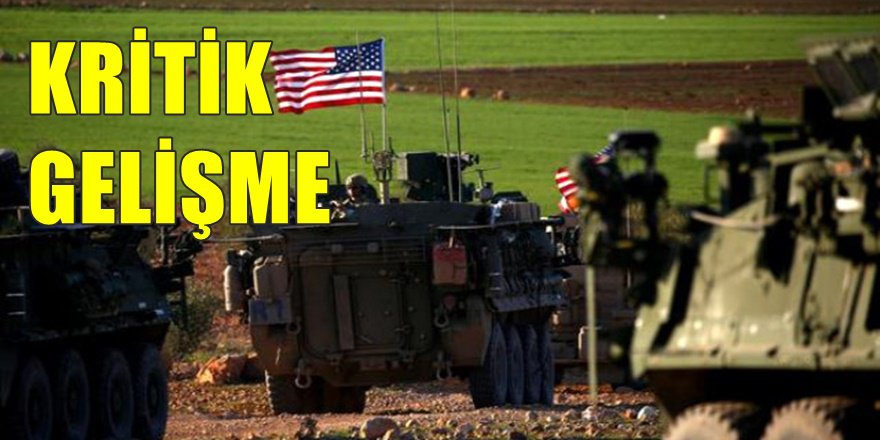 ABD'DEN TÜRKİYE'YE KRİTİK MENBİÇ ÖNLEMESİ