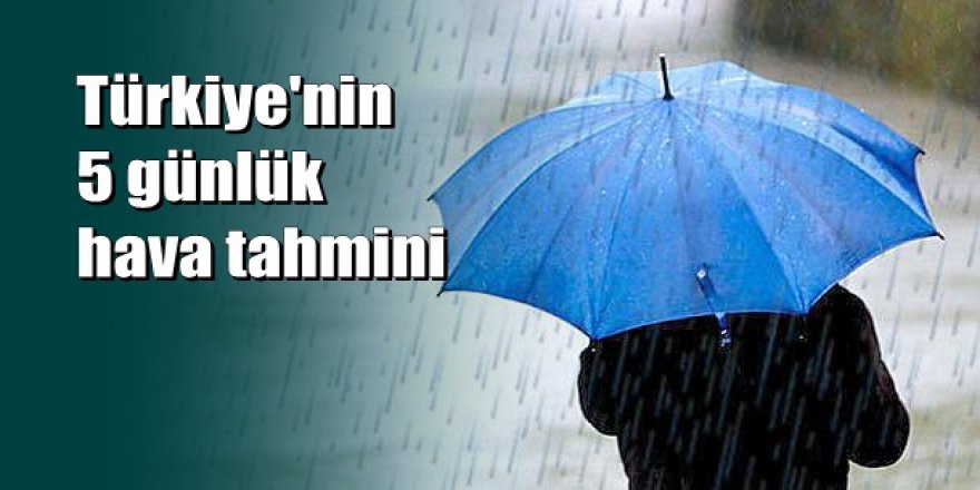 Meteoroloji uyardı: Hafta sonuna dikkat