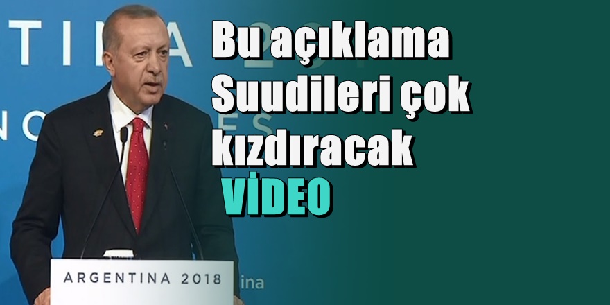 Erdoğan'dan Suudi Arabistan ile ilişkileri gerecek Kaşıkçı açıklaması