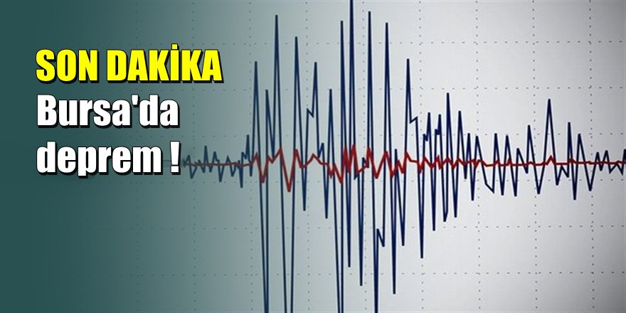 Son dakika: Marmara'da korkutan deprem