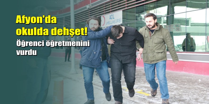 Gitar kutusunda okula soktuğu silahla öğretmenini vurdu