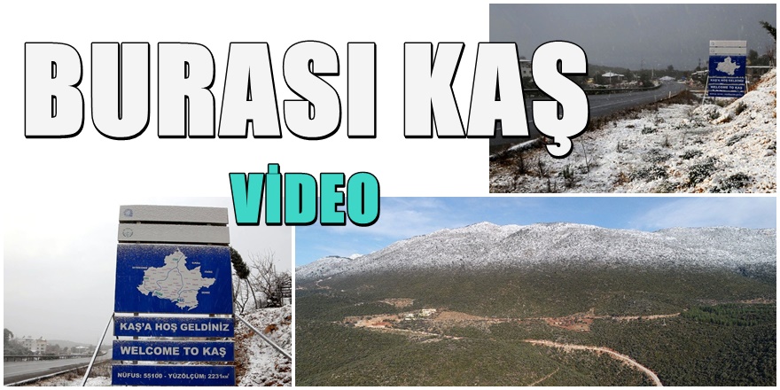 Antalya Kaş'ta kar sahile dayandı