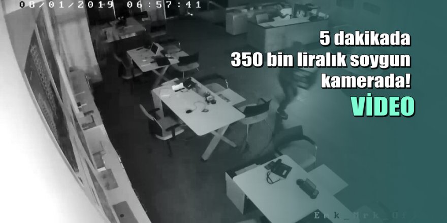 Avcılar'da emlak ofisine giren hırsızlar döviz dolu kasayı çalıp kaçtı