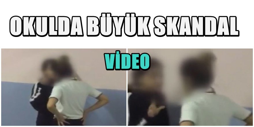 Avcılar'da bir ortaokuldan skandal görüntüler
