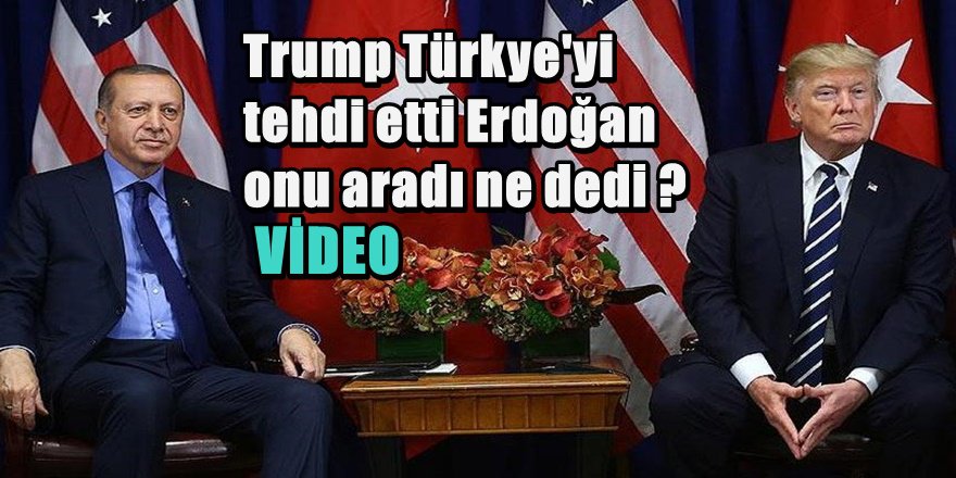 Cumhurbaşkanı Erdoğan'dan Trump ile kritik görüşme