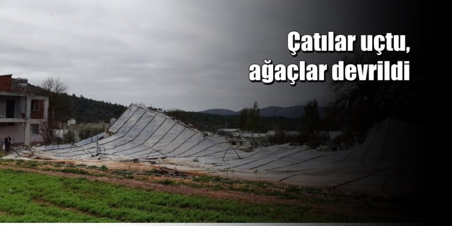 Fırtına Kaş'ı ı savaş alanına çevirdi