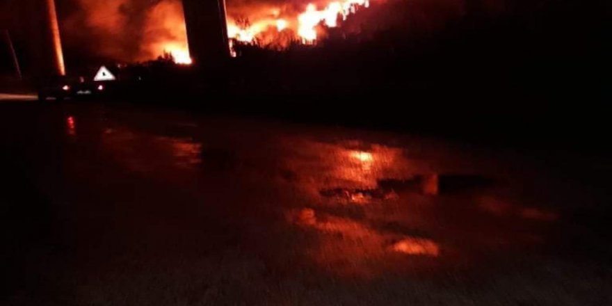 İplik Yüklü Tır Cayır Cayır Yandı: 1 Ölü