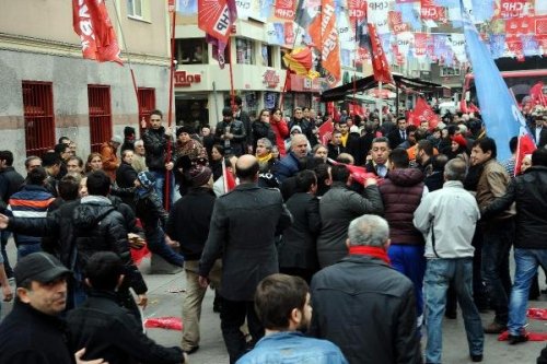 AKP ve CHP ARASINDA SOKAK KAVGASI .ÇIKTI