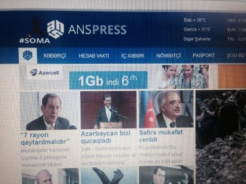 AZERBAYCAN BASINI DA 'SOMA' YASINA ORTAK OLDU