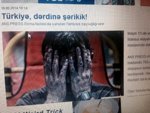 AZERBAYCAN BASINI DA 'SOMA' YASINA ORTAK OLDU