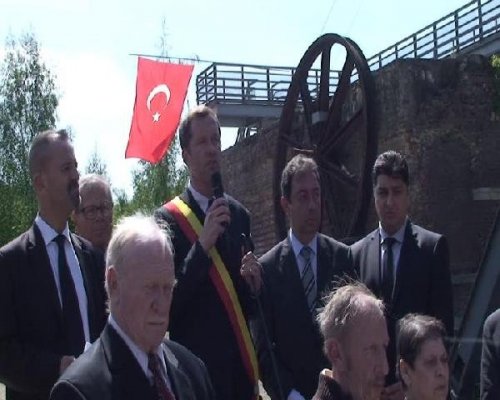 BELÇİKA MADEN OCAĞINDA SOMA İÇİN ANMA