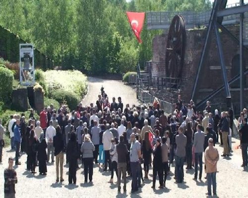 BELÇİKA MADEN OCAĞINDA SOMA İÇİN ANMA