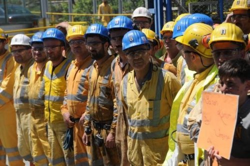 ÇAYELİ BAKIR MADENİ İŞÇİLERİ İŞ BIRAKTI