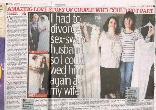 CİNSİYET DEĞİŞTİRDİ EŞİYLE TEKRAR EVLENDİ !