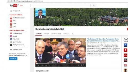 CUMHURBAŞKANI GÜL YOUTEBE YASAĞINI DELDİ