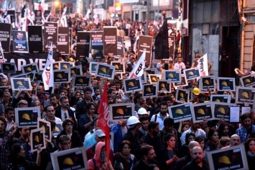 Kadıköy'de Soma İçin Yürüyüş