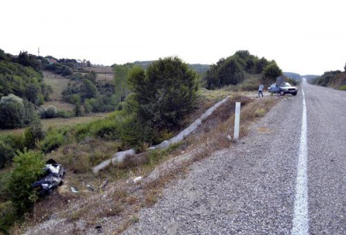 KARABÜK'TE FECİ KAZA: 1 ÖLÜ, 1 YARALI