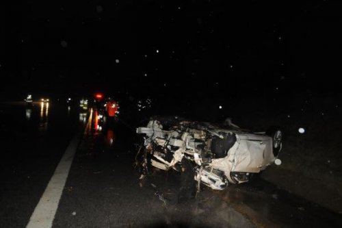 TEM'DE YOL ÇALIŞMASI FACİASI 4 ÖLÜ 4 YARALI