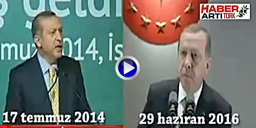 ERDOĞAN'IN 2 YIL ARA İLE YAPTIĞI KONUŞMA VİDEOSU REKOR KIRDI