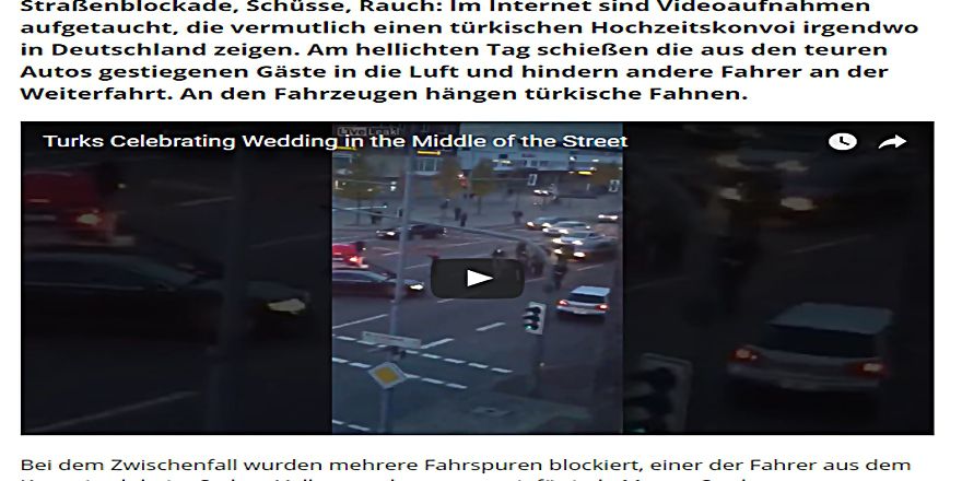BU TÜRK DÜĞÜNÜ GÖRÜNTÜLERİ ALMANYA'YI AYAĞA KALDIRDI