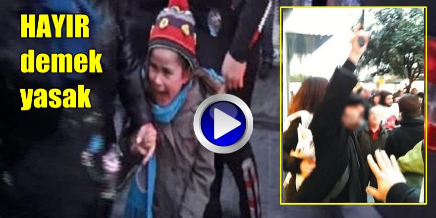 "HAYIR" EYLEMCİLERİNE POLİS SİLAH ÇEKTİ