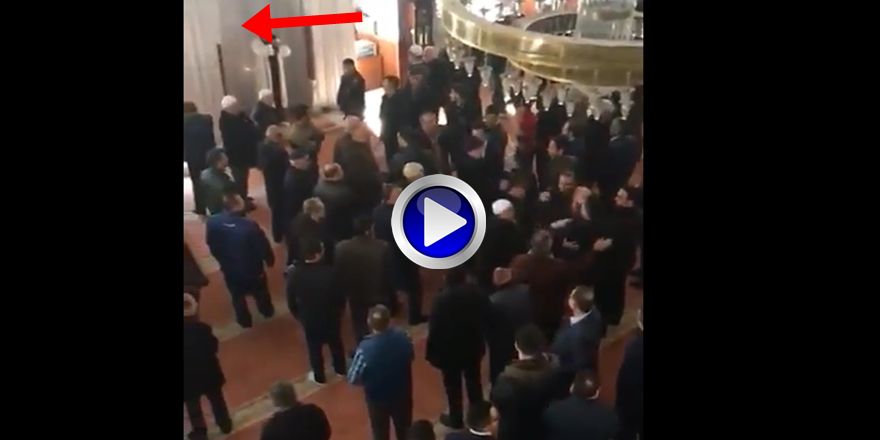 CAMİ İMAMINDAN ERDOĞAN SKANDALI GÖRÜNTÜLER; ORTALIK BÖYLE KARIŞTI