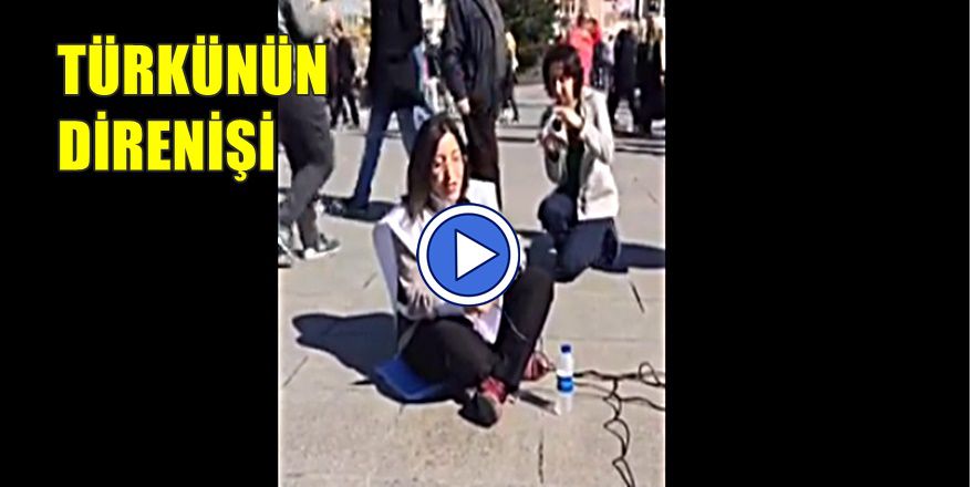 KHK DİRENİŞİNDE GENÇ KIZDAN YÜREK YAKAN TÜRKÜ