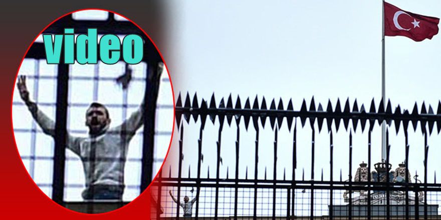 HOLLANDA KONSOLOSLUĞUNA TÜRK BAYRAĞI VE TEKBİR GÖRÜNTÜLERİ