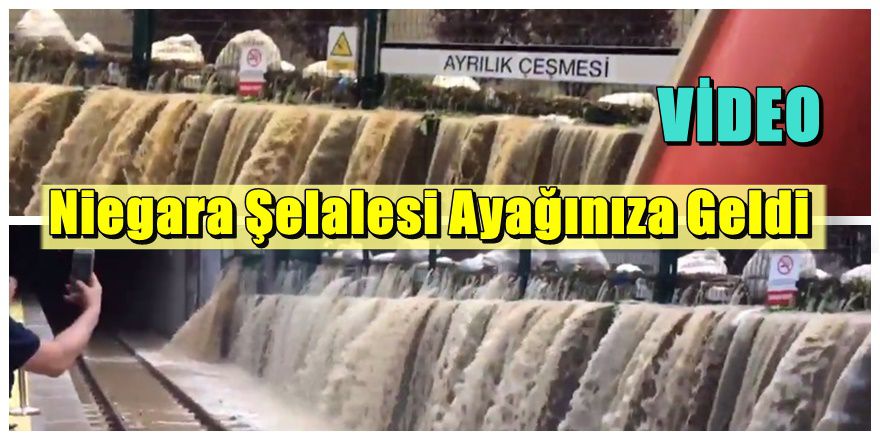 İstanbul'da sel ve Kadir Topbaş bu görüntüler ile tarihe geçti