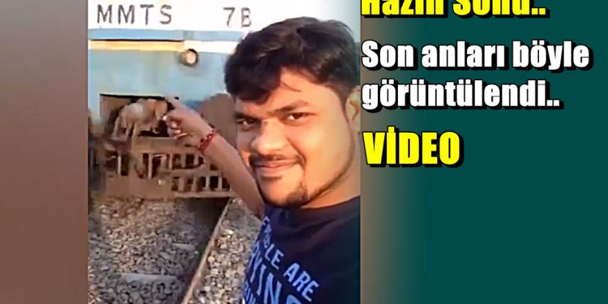 TREN İLE SELFİE FACİASI GÖRÜNTÜLERİ