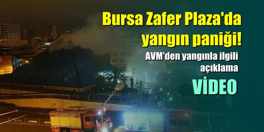 Bursa'da korkutan AVM yangını
