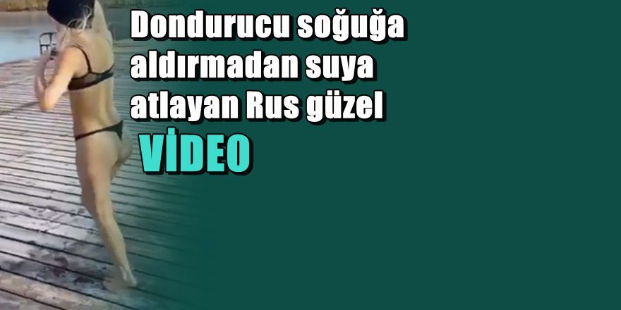 Bikinili Rus kızına acımasız soğuk şaka