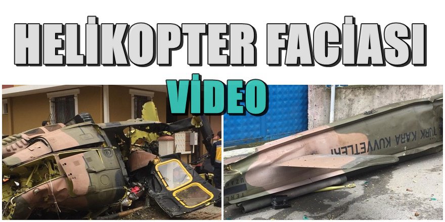 İstanbul Sancaktepe'ye askeri helikopter düştü 4 şehit 1 yaralı