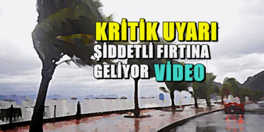 Akdeniz’de şiddetli fırtına uyarısı