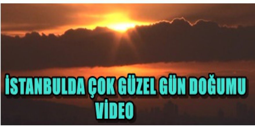 İSTANBULDA KUŞLAR VE BULUTLARIN EŞLİĞİNDE GÜNEŞ GÜZEL BİR GÖSTERİ YAPTI
