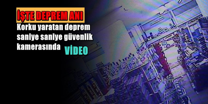 BÖYLE SALLANDI Marmaris'te 5.1 büyüklüğünde deprem anı kamerada