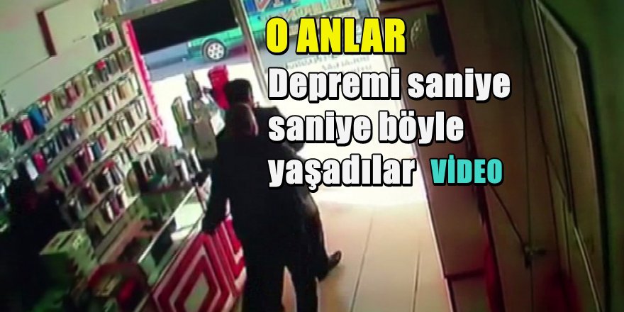 Malatya'da Deprem Anı Görüntüleri ortaya Çıktı