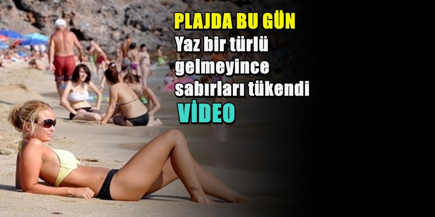 Antalya'da Turistler Plajları Doldurdu