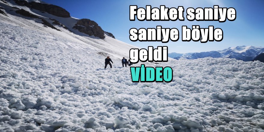 Van'da Çığ Düşmesi Saniye Saniye Böyle görüntülendi