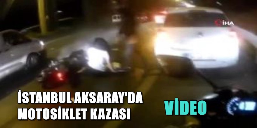 MOTOSİKLETLE ŞOV YAPAN GENCİN “YANLAMA” KAZASI KAMERADA