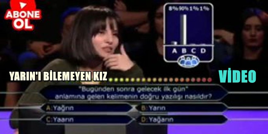 BUGÜNDEN SONRA HANGİ GÜN GELİR'İ BİLEMEYEN KIZ